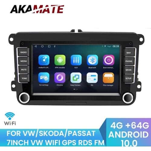 2din Car Radio Android GPS DSP RDS Canbus Multimedia Video Player Bluetooth 4G WIFI Carplay Car Streo For VW Universal 7 Inch