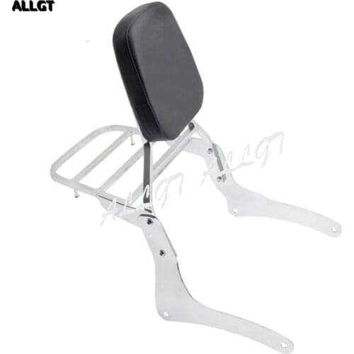 ALLGT Sissy Bar Backrest Luggage Rack for Kawasaki Vulcan VN900 Classic 1996 1997 1998 1999-2012
