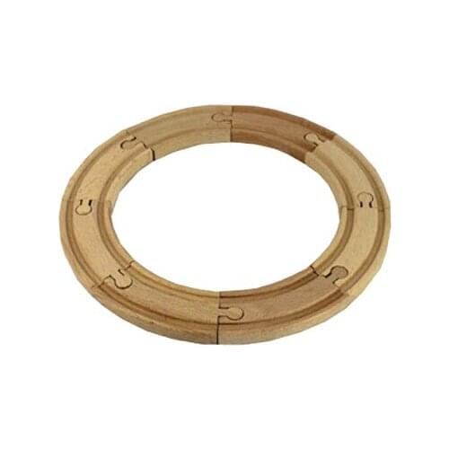 D544 wooden rail bulk Circular track 8pcs/set Suitable for the train toy accessories compatible wood BIRO track