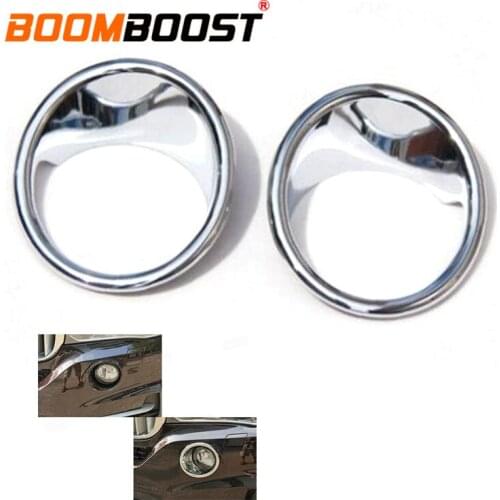 For BMW X5 F15 2014 2015 ABS Chrome Front Fog Light Foglight Lamp Cover Trim Molding Garnish Strip 2pcs