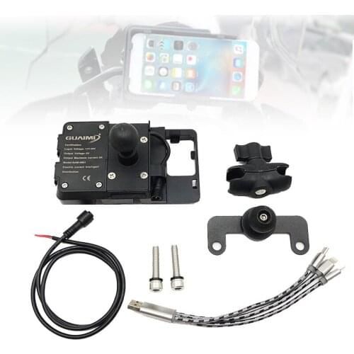 For HONDA NC700X/NC700S/NC700DCT 2012-2016, NC750X/NC750S/DCT 2014-2019 Motorcycle USB Charger Mobile Phone Holder Stand Bracket