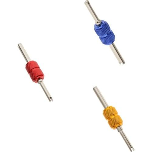 3 Pieces 2-Ways Car Truck Motorcycle Tyre Valve Core Remover Repair Tools 75mm