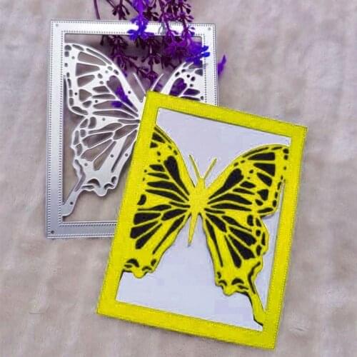 Butterfly, background, greeting c Metal Cutting Dies for DIY Scrapbooking Album Paper Cards Decorative Crafts Embossing Die Cuts