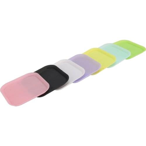 50Pcs 6cm*6cm Square Plants Potted Trays Plastic Garden Balcony Office Flowerpot Base Plates Succulents Plant Pot Chassis Saucer