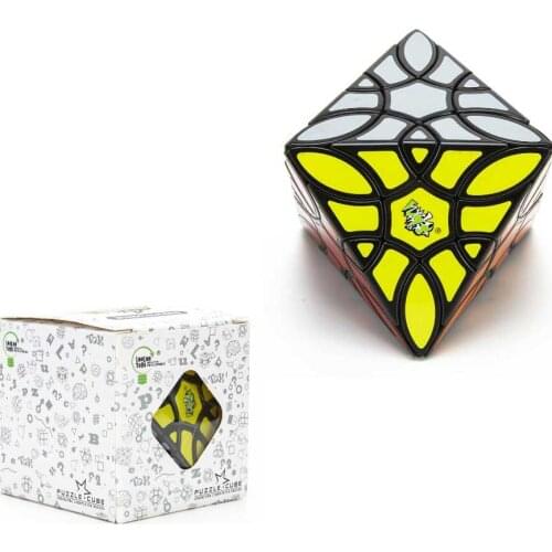 Lanlan Clover Octahedron Cube Magic Cube 3x3 Speed Puzzle Magic Cube Stickers sticker baby kids toys