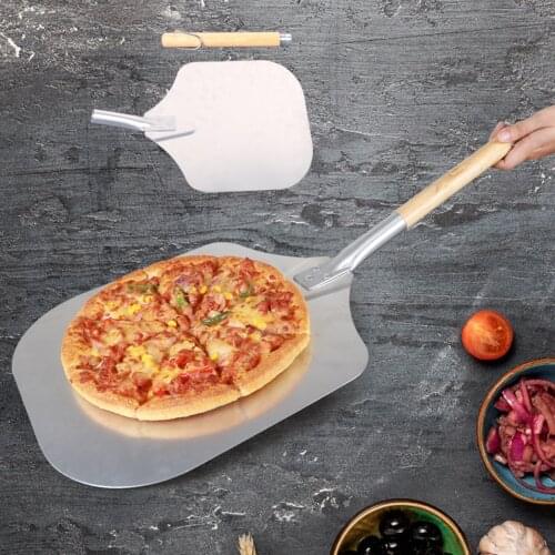 Pizza Peel 65x30.5cm Easy To Store Removable Kitchen Tools Premium Aluminum Pizza Peel And Stick Pizza Shovel