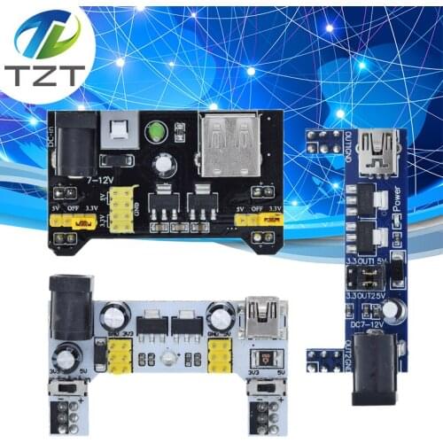MB102 Breadboard Power Supply Module /MB102 white Breadboard Dedicated Power Module 2-way 3.3V 5V MB-102 Solderless Bread Board