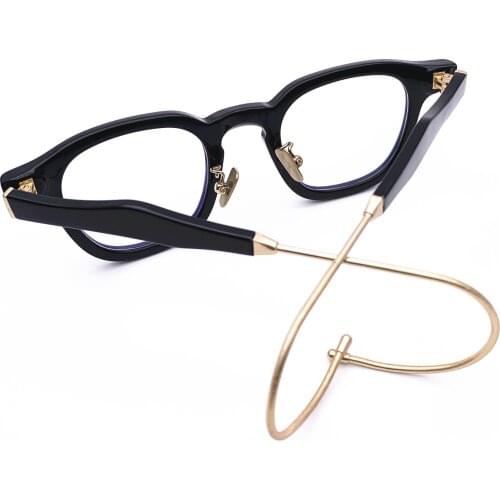 Belight Optiacl Acetate Small Bend Temple Glasses Frame Men Women Prescription Eyeglasses Retro Optical Frame Eyewear roseman