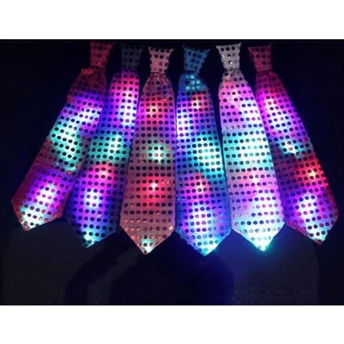Neckwear Adorable Luminous Fabric Mens Boys Bow Tie for Party