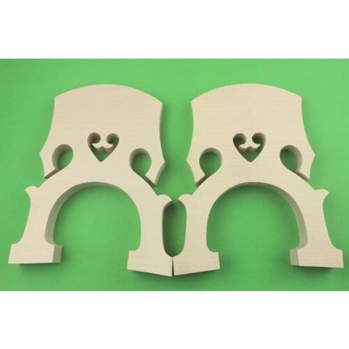 2pcs new student European double Bass Bridges 3/4 size fine maple belgian style