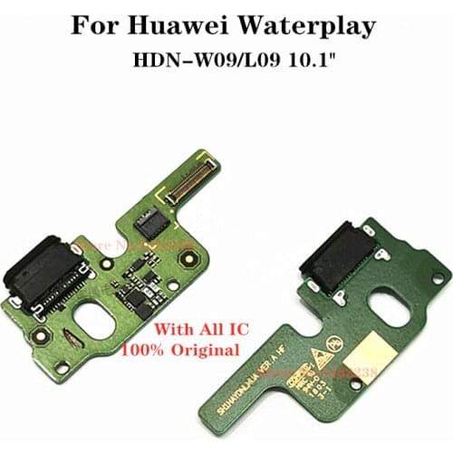 Original USB Charging Port Dock Flex Cable For Huawei Waterplay 10.1" HDN-W09 L09 W09 Charger Plug Charge Board Connector Parts
