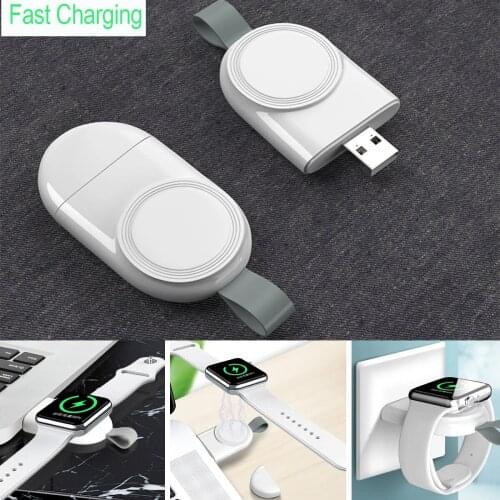Portable Wireless Charger for IWatch 6 SE 5 4 Charging Dock Station USB Charger Cable for Apple Watch Series 5 4 3 2 1