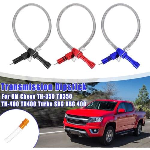 Professional Stainless Steel Flexible Transmission Dipstick For GM Chevy TH350 TH400 Turbo SBC for BBC 400 Engine Oil Replacemen