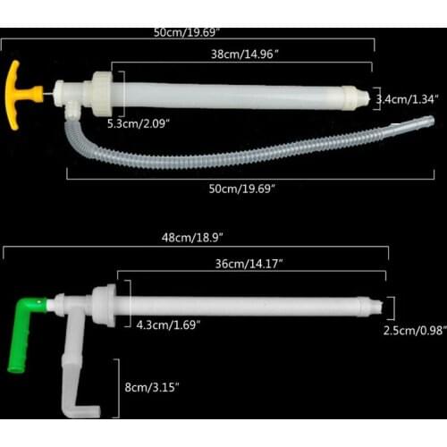 Hand Fuel Pump Manual Liquid Transfer Pump Gasoline Oil Liquid Hand Transfer Pump Backflow Prevention