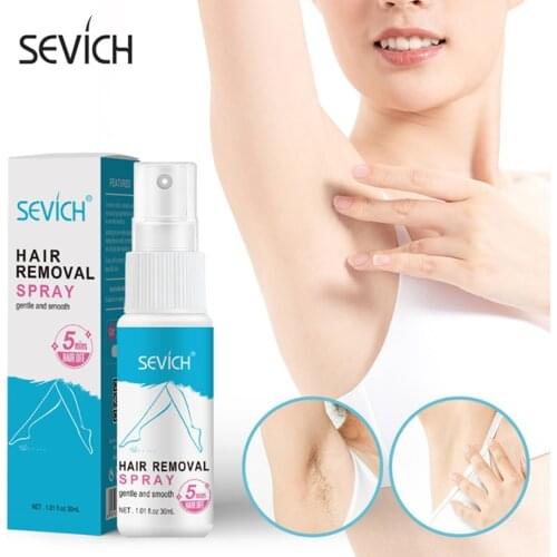 Sevich 30ml Hair off Hair Removal Spray Face Body Hair Depilatory Beard Bikini Legs Armpit Painless Hair Remover