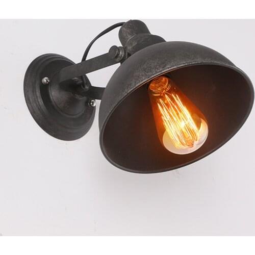 SGROW American Style Vintage Industrial Iron Wall Lamps Modern Wall Sconce Lighting Fixtures for Bedroom Stairs Lampara Lights