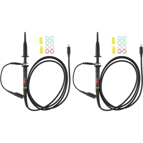 2pcs Probe for mini oscilloscope dso201 DS201 dso203 DS203 DSO202 DSO QUAD VC101 10X 60Mhz MCX oscilloscope probe Gray