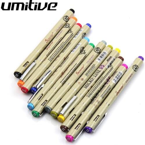 Umitive 1Pcs 0.45 mm Micron Fine Line Paint Marker Pen Sketching Manga Pen Art Supplies