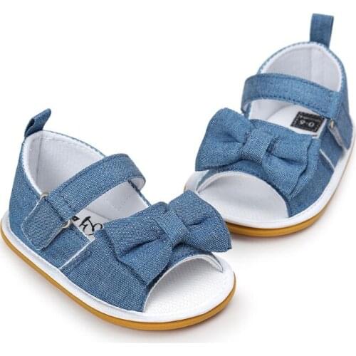 WONBO Fashion Baby Girls Cotton Fabric First Walker Toddlers Kids Butterfly-knot Princess Shoes