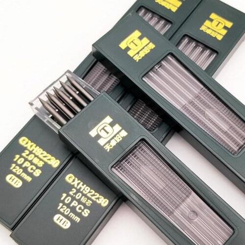 10pcs/box 2mm 2B HB Black 2.0mm Mechanical Pencil Lead Refills Stationery