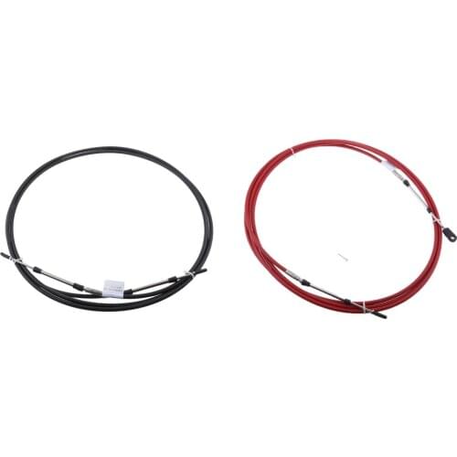 2 Pieces Throttle Shift Remote Control Box Cable fit for Yamaha Marine / Boat / Canoe-16FT