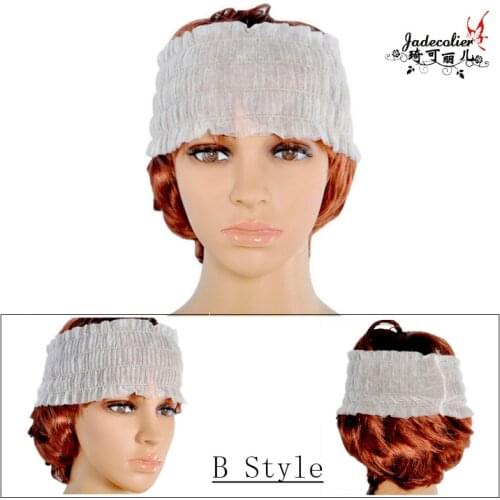 20pcs Beauty salon disposable Make Up Spa wide hairband White elastic Wash Face Yoga Fashion stretc Hair Headband Accessories