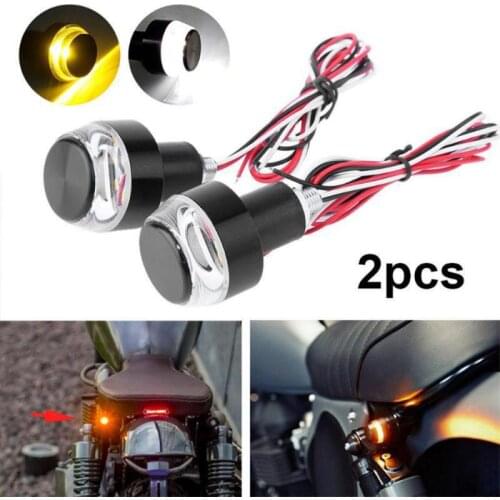 Handlebar Base Sign Plug LED Lights Mountain Bike Signal Lights 2pc New Motorcycle LED Modified Handlebar Lamp Handlebar