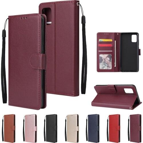 Luxury Pu Leather Wallet Flip Case For Samsung Galaxy A51 A71 A01 A11 A21 A21S A31 A41 A81 A91 Stand Cover