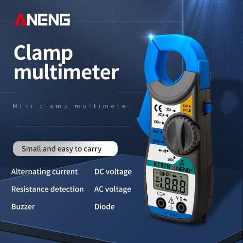 ANENG KT87N Mini Digital Clamp Meters Capacitance Electrical Megger Tester AC/DC Voltage AC Current 600v True RMS Multimeter