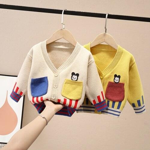 Toddle Kids Knitted Sweater Clothes Baby Boys Girls High Quality Cardigan Sweater Tops Children Knit Shirt Clothing 0-5 Years