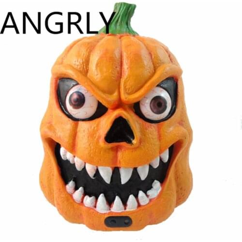 Halloween Ghost Light Sound control pumpkin head ghost Pumpkin lantern The haunted house dress props Luminous toy party