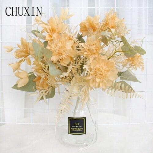 Single Bouquet Orchid Artificial Flower For Balcony Bedroom Home Decor Wedding Banquet Background Fake Flower Decoration