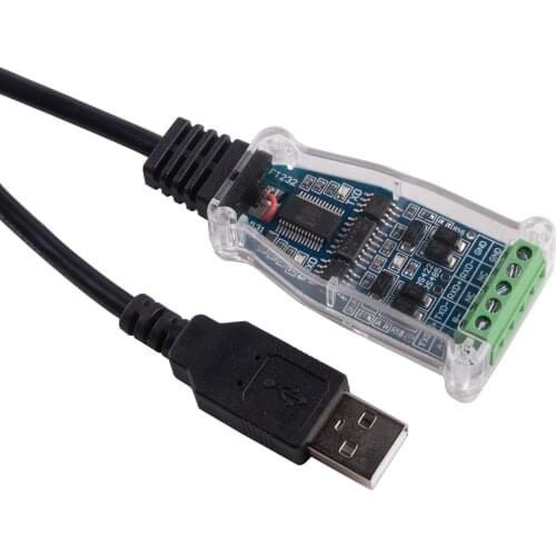 FTDI CH340 USB to RS485 Serial Terminal Block Adapter Communication Cable