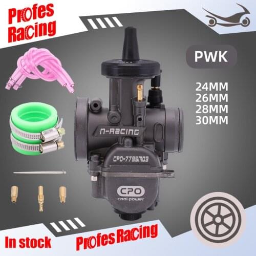 Motorcycle PWK 24 26 28 30mm Carburetor With Power Jet High Quality 2T 4T engine Carb Dirt Bike Scooter UTV ATV Quad