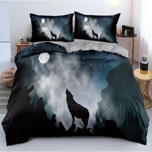 3D Custom-make Bedding sets Animals Duvet cover set Wolf Design Double Queen Full size Home textile