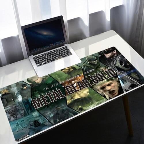 Mouse Pad Xxl Anime Mousepad Metal Gear Solid Computer DeskMat Xl Pc Accessories Gaming Keyboard Mause Pad and Kawaii Mouse Pad