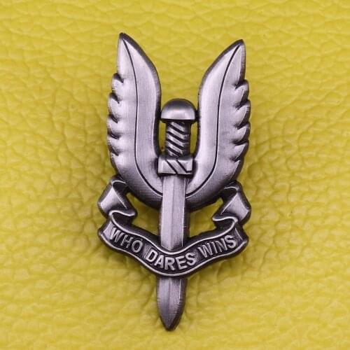 Who Dares Wins enamel pin SAS military brooch British Army Special Air Service metal badge men patriotic gift