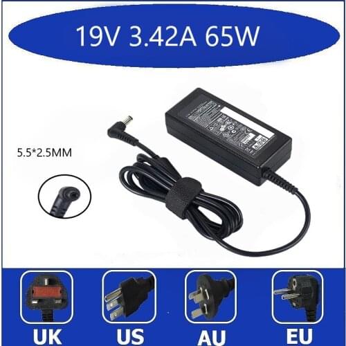 New 19V 3.42A 65W 5.5 X 2.5mm AC Adapter Power Charger For Lenovo Laptop Charger Supply