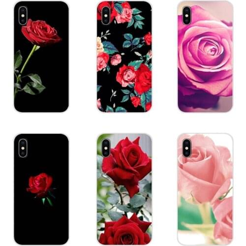 Valentines day roses flowers For Xiaomi Redmi 4A S2 Note 3 3S 4 4X 5 Plus 6 7 6A Pro Pocophone F1 Transparent Soft Cases Covers