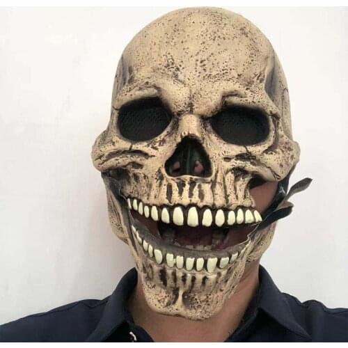 Realistic Skull Mask Novelty Halloween Costume Party Latex Head Masks