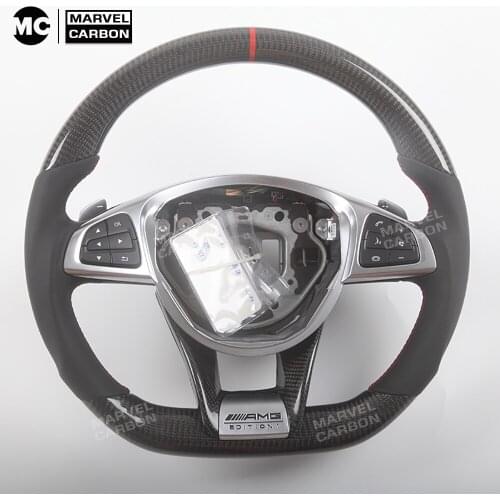 CARBON FIBER STEERING WHEEL 100% REAL CARBON COMPATIBLE WITH Benz AMG 2018 2019 2020