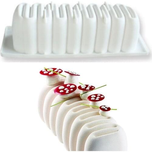 Cute Caterpillar Shape Silicone Cake Mold Mousses Mould 3D Cupcake Ice Cream Baking DIY Moule Jelly Pudding Muffin Drop Shipping