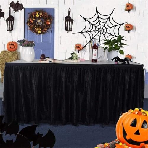 Table Skirt Tableware TableCloth Party Baby Shower Birthday Wedding Decorations Favor 100cm X 80cm Customized Size Available