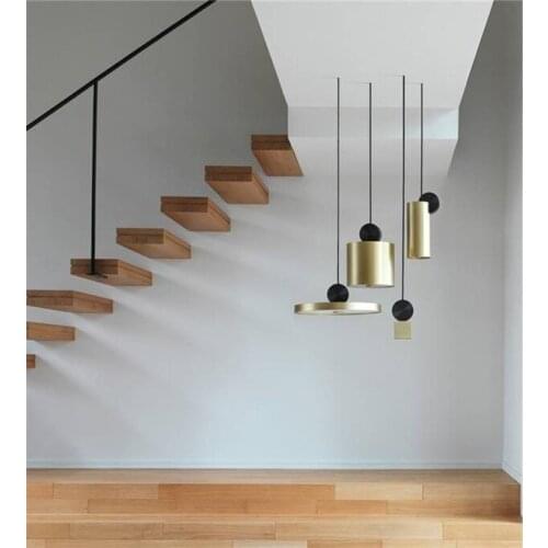 Nordic Modern Gold Led Pendant Lights Bedroom Dinning Room Kitchen Hanglampen Voor Eetkamer E27 Led Lamp Edison Light Bulb