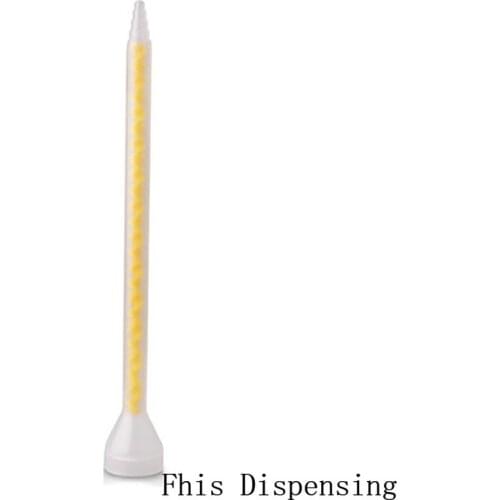 Pack of 100 Resin Static Mixer MS05-24 Mixing Nozzles for Duo Epoxies Bell Mouth Silicone Mixing Tube Core POM Material