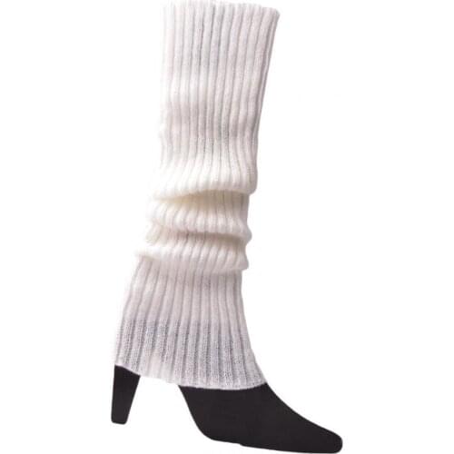 1 Pair Fall Winter Sports Women Girls Ribbed Leg Warmers Knitted Socks for Party