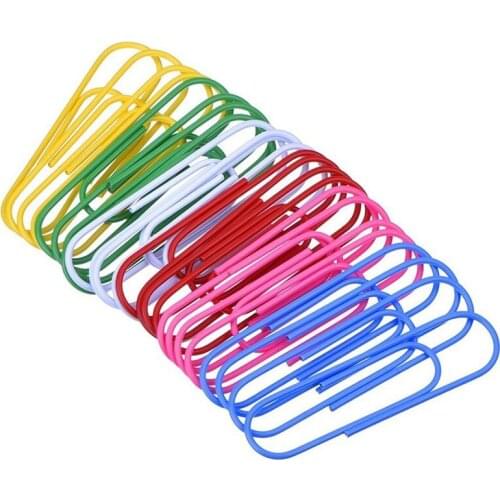 40 Pack 4 Inches Mega Large Paper Clips - 100Mm Office Supply Accessories Cute Paper Needle Multicolor Bookmark