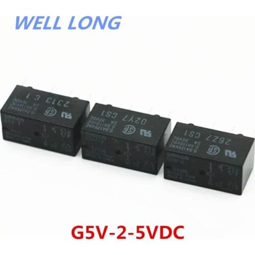 5PCS Signal Relay G5V-2-5VDC 5VDC 2A 8pin