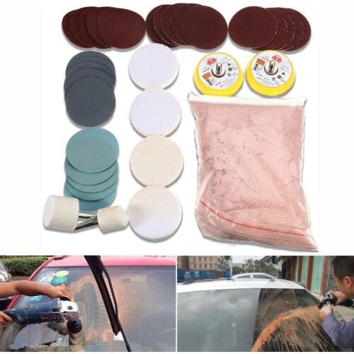 8 Ounces of Cerium Oxide Powder Glass Polishing Powder Kit for Auto Car Windows Scratch Remover Scratch Repair Tool