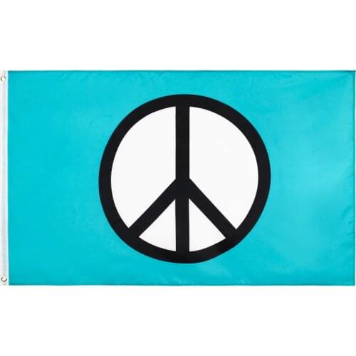 90x150 CM peace sign symbol flag for Decoration